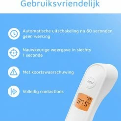 LEPU Medical Lepu Infrarood Thermometer Voorhoofd - Koortsthermometer - Veilig - Volwassenen En Kind - Snel En Accuraat - Digitale Contactloze Thermometer - Meet Lichaamstemperatuur En Vloeistoffen 14 LEPU Medical Lepu Infrarood Thermometer Voorhoofd - Koortsthermometer - Veilig - Volwassenen En Kind - Snel En Accuraat - Digitale Contactloze Thermometer - Meet Lichaamstemperatuur En Vloeistoffen -Silvergear Shop 550x524 1