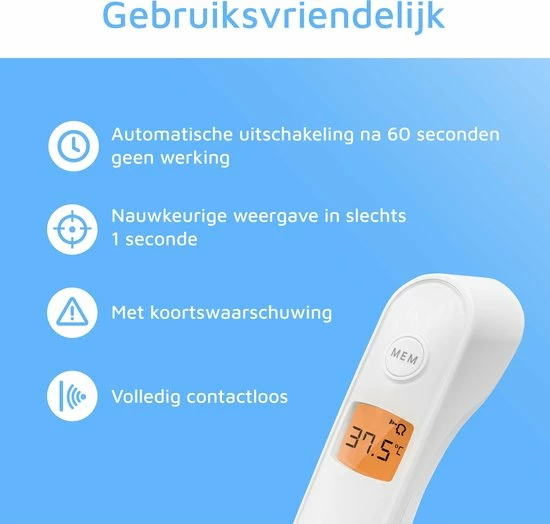 Lepu Infrarood Thermometer Voorhoofd - Koortsthermometer - Veilig - Volwassenen en Kind - Snel en Accuraat - Digitale Contactloze Thermometer - Meet Lichaamstemperatuur en Vloeistoffen LEPU Medical Lepu Infrarood Thermometer Voorhoofd - Koortsthermometer - Veilig - Volwassenen En Kind - Snel En Accuraat - Digitale Contactloze Thermometer - Meet Lichaamstemperatuur En Vloeistoffen -Silvergear Shop 550x524 1