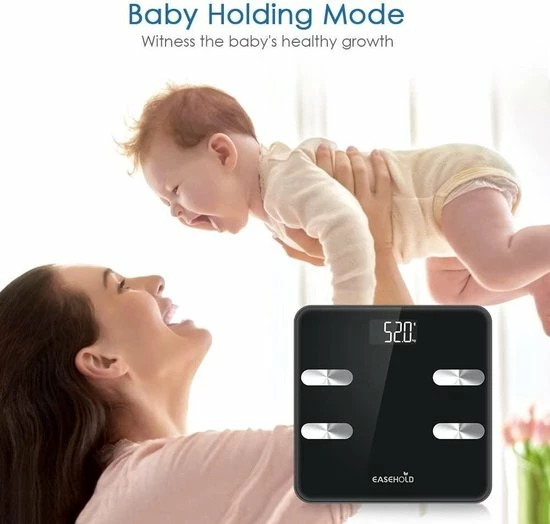 Easehold Bluetooth Personenweegschaal Met Volledige Lichaamsanalyse 8 Easehold Bluetooth Personenweegschaal Met Volledige Lichaamsanalyse - Afbeelding 6