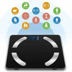 Merkloos Slimme Personenweegschaal - Weegschaal Met Lichaamsanalyse, Bluetooth En NL App - BMI - Vetpercentage En Meer - Zwart -Silvergear Shop 550x528 8