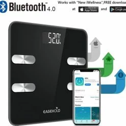 Easehold Bluetooth Personenweegschaal Met Volledige Lichaamsanalyse 13 Easehold Bluetooth Personenweegschaal Met Volledige Lichaamsanalyse -Silvergear Shop 550x532 10