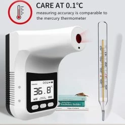 Defiance?? Infrarood Thermometer Automatische COVID-19 / Muur Thermometer Koorts Bedrijven / Volwassenen Kinderen En Objecten Voorhoofd Koorts Thermometer LCD Display Thermometer Lichaam Infrared Thermometer Voorhoofd Contactloze Thermometer -Silvergear Shop 550x532 5