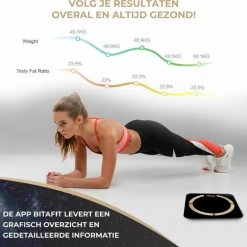 New Goods Company - Slimme Weegschaal Met App - 12x Lichaamsanalyse O.a. Gewicht - Vetpercentage - BMI 8 New Goods Company - Slimme Weegschaal Met App - 12x Lichaamsanalyse O.a. Gewicht - Vetpercentage - BMI -Silvergear Shop 550x533