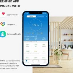 RENPHO Bluetooth Lichaamsvetweegschaal, Digitale Lichaamsgewicht Weegschaal Weegschaal Met Slimme BMI-Schaal, Lichaamssamenstelling Monitoren Met Smartphone-App 13 RENPHO Bluetooth Lichaamsvetweegschaal, Digitale Lichaamsgewicht Weegschaal Weegschaal Met Slimme BMI-Schaal, Lichaamssamenstelling Monitoren Met Smartphone-App -Silvergear Shop 550x537 6