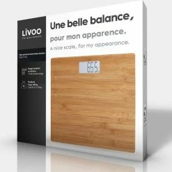 LIVOO DOM306 - Elektronische Weegschaal Van Bamboe - Weegschaal - Weegschaal Personen - Bamboe WeeschaalGewicht Van 6 Kg Tot 180 Kg - Precisie 100 G 7 LIVOO DOM306 - Elektronische Weegschaal Van Bamboe - Weegschaal - Weegschaal Personen - Bamboe WeeschaalGewicht Van 6 Kg Tot 180 Kg - Precisie 100 G -Silvergear Shop 550x538 1