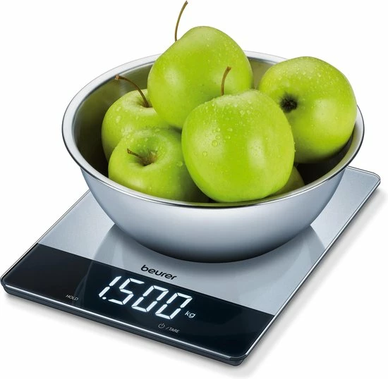 Beurer KS34 - Keukenweegschaal XL - 15kg - Inclusief batterijen - RVS Beurer KS34 - Keukenweegschaal XL - 15kg - Inclusief Batterijen - RVS -Silvergear Shop 550x538 12