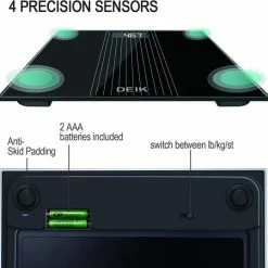 Manzibo Weegschaal - Personen - Gewicht - Groot Bereik - KG - Zwart 5 Manzibo Weegschaal - Personen - Gewicht - Groot Bereik - KG - Zwart -Silvergear Shop 550x538 9