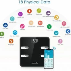 Easehold Bluetooth Personenweegschaal Met Volledige Lichaamsanalyse 16 Easehold Bluetooth Personenweegschaal Met Volledige Lichaamsanalyse -Silvergear Shop 550x540 2