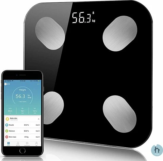 Thuys Lichaamsanalyse Weegschaal - Weegschaal - BMI Meter - Lichaamsanalyse Weegschaal - Digitale Gezondheidsmeter - Slimme Weegschaal Met App - Gezondheid & Innovatie 3 Thuys Lichaamsanalyse Weegschaal - Weegschaal - BMI Meter - Lichaamsanalyse Weegschaal - Digitale Gezondheidsmeter - Slimme Weegschaal Met App - Gezondheid & Innovatie