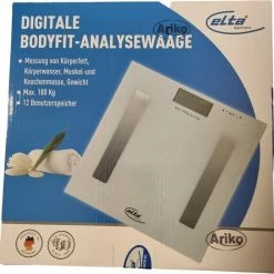 Ariko Elta Digitale Body - Fit Weegschaal - Personenweegschaal - Analyseweegschaal - Wit - Grijs - Afmetingen 28 X 28 X 2.5 Cm - Maximaal 180 KG - Inclusief 2 X AAA Batterijen 14 Ariko Elta Digitale Body - Fit Weegschaal - Personenweegschaal - Analyseweegschaal - Wit - Grijs - Afmetingen 28 X 28 X 2.5 Cm - Maximaal 180 KG - Inclusief 2 X AAA Batterijen -Silvergear Shop 550x544 6