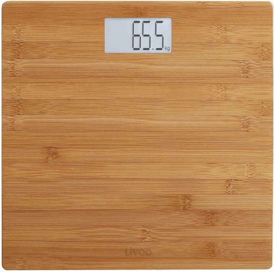 LIVOO DOM306 - Elektronische Weegschaal Van Bamboe - Weegschaal - Weegschaal Personen - Bamboe WeeschaalGewicht Van 6 Kg Tot 180 Kg - Precisie 100 G 4 LIVOO DOM306 - Elektronische Weegschaal Van Bamboe - Weegschaal - Weegschaal Personen - Bamboe WeeschaalGewicht Van 6 Kg Tot 180 Kg - Precisie 100 G - Afbeelding 2