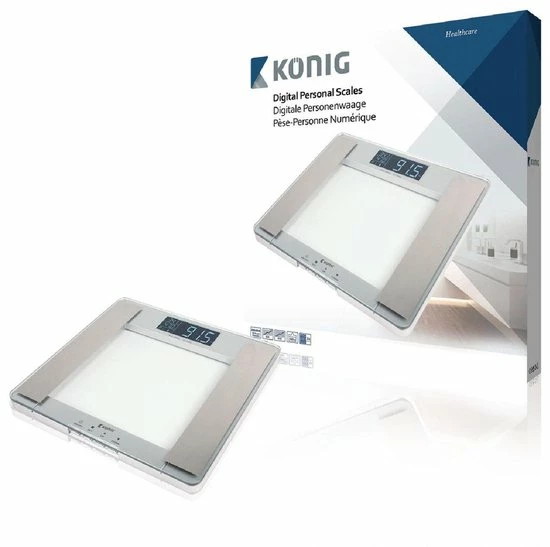 Konig König HC-PS310N - Personenweegschaal 4 Konig König HC-PS310N - Personenweegschaal - Afbeelding 2
