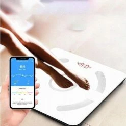 Leaone Bluetooth Weegschaal - Smartphone App - Smart Body Scale - Personen Digitale Weegschaal - 11 Meetfuncties - Android/iOS Compatible -Silvergear Shop 550x547 8