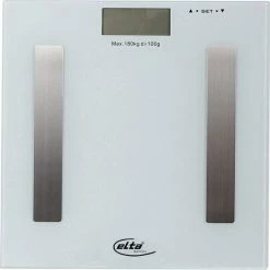 Elta Digitale Body - Fit Weegschaal - Personenweegschaal - Analyseweegschaal - Wit - Grijs - Afmetingen 28 X 28 X 2.5 Cm - Maximaal 180 KG 7 Elta Digitale Body - Fit Weegschaal - Personenweegschaal - Analyseweegschaal - Wit - Grijs - Afmetingen 28 X 28 X 2.5 Cm - Maximaal 180 KG -Silvergear Shop 550x548 12