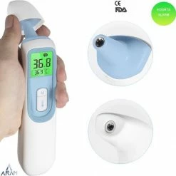 Aram Thermometer Voorhoofd-Koortsthermometer-Thermometer Lichaam-Infrarood Thermometer-Koortsthermometer Voor Volwassenen-Voorhoofd Thermometer-Koortsthermometer Voorhoofd- Koortsthermometer Infrarood-Koortsthermometer Digitaal-Koortsthermometer Oor -Silvergear Shop 550x548 6
