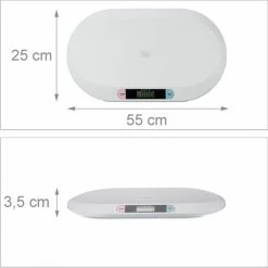 Relaxdays Babyweegschaal Digitaal - Digitale Babyweegschaal - Wit - 10g Tot 20kg 13 Relaxdays Babyweegschaal Digitaal - Digitale Babyweegschaal - Wit - 10g Tot 20kg -Silvergear Shop 550x549 17