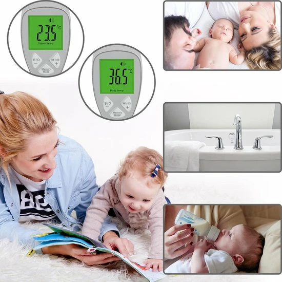 ProfiCare PC-FT 3094 - Contactloze Voorhoofdthermometer - Wit / Zilver 10 ProfiCare PC-FT 3094 - Contactloze Voorhoofdthermometer - Wit / Zilver - Afbeelding 8