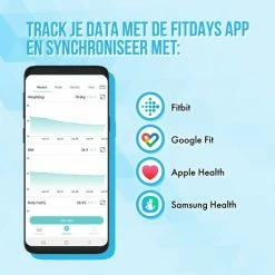 Silvergear Premium Slimme Weegschaal Met Hartslagmeter – 17x Lichaamsanalyse Metingen - Gratis App - Wit 15 Silvergear Premium Slimme Weegschaal Met Hartslagmeter – 17x Lichaamsanalyse Metingen - Gratis App - Wit -Silvergear Shop 550x550 1