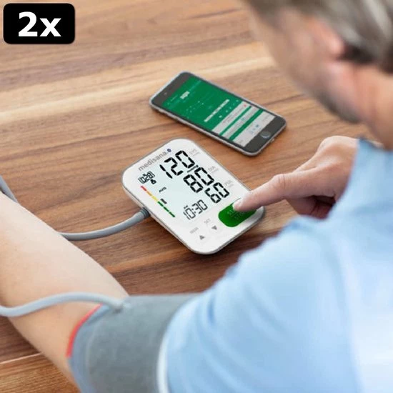 2x Medisana BU 570 Connect Bovenarm Bloeddrukmeter Wit 12 2x Medisana BU 570 Connect Bovenarm Bloeddrukmeter Wit - Afbeelding 10