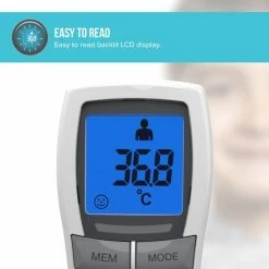 HoMedics TE200 Contactloze Infrarood Thermometer - Koortsmeter - Professionele Infrarood Thermometer - Koortsthermometer - Thermometer Voorhoofd 9 HoMedics TE200 Contactloze Infrarood Thermometer - Koortsmeter - Professionele Infrarood Thermometer - Koortsthermometer - Thermometer Voorhoofd -Silvergear Shop 550x550 114