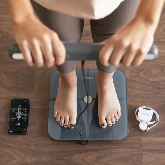 Cecotec Badkamerweegschaal Surface Precision 10600 Smart Healthy Pro Dark Grey 4 Cecotec Badkamerweegschaal Surface Precision 10600 Smart Healthy Pro Dark Grey - Afbeelding 2
