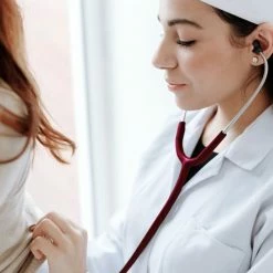 Merkloos Stethoscoop Medisch Classic - Bordeaux Rood - Medical Minds Membraan - Dual - Professionele Kwaliteit Voor Medisch Specialist -Silvergear Shop 550x550 152