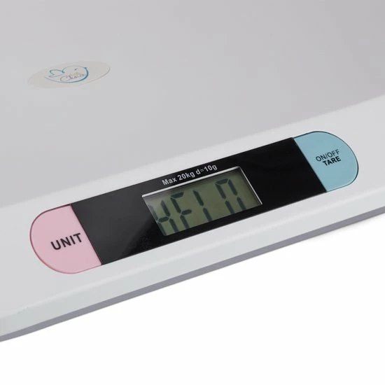 Relaxdays Babyweegschaal Digitaal - Digitale Babyweegschaal - Wit - 10g Tot 20kg 10 Relaxdays Babyweegschaal Digitaal - Digitale Babyweegschaal - Wit - 10g Tot 20kg - Afbeelding 8