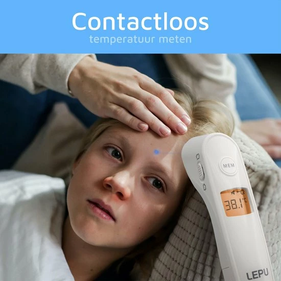 Lepu Infrarood Thermometer Voorhoofd - Koortsthermometer - Veilig - Volwassenen en Kind - Snel en Accuraat - Digitale Contactloze Thermometer - Meet Lichaamstemperatuur en Vloeistoffen LEPU Medical Lepu Infrarood Thermometer Voorhoofd - Koortsthermometer - Veilig - Volwassenen En Kind - Snel En Accuraat - Digitale Contactloze Thermometer - Meet Lichaamstemperatuur En Vloeistoffen -Silvergear Shop 550x550 183