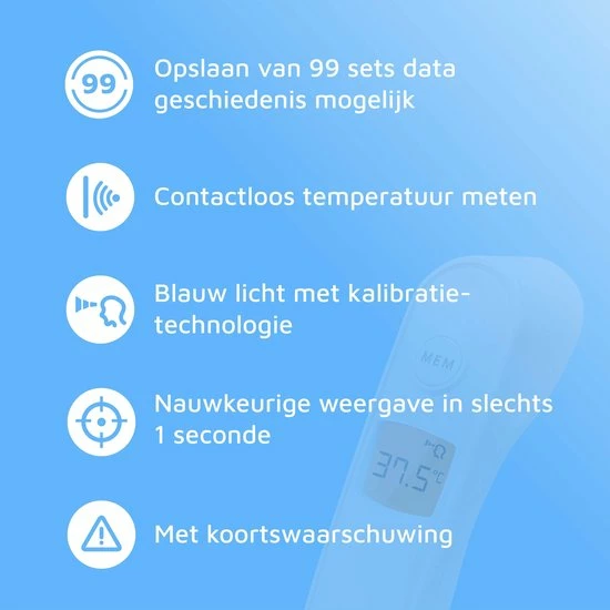 Lepu Infrarood Thermometer Voorhoofd - Koortsthermometer - Veilig - Volwassenen en Kind - Snel en Accuraat - Digitale Contactloze Thermometer - Meet Lichaamstemperatuur en Vloeistoffen LEPU Medical Lepu Infrarood Thermometer Voorhoofd - Koortsthermometer - Veilig - Volwassenen En Kind - Snel En Accuraat - Digitale Contactloze Thermometer - Meet Lichaamstemperatuur En Vloeistoffen -Silvergear Shop 550x550 187
