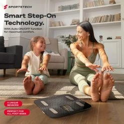 Sportstech Weegschaal - Groot Display - 30 Dagen Acculooptijd - BBS300 - Personenweegschaal - Zwart 20 Sportstech Weegschaal - Groot Display - 30 Dagen Acculooptijd - BBS300 - Personenweegschaal - Zwart -Silvergear Shop 550x550 192