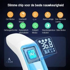 Aram Thermometer Voorhoofd-Koortsthermometer-Thermometer Lichaam-Infrarood Thermometer-Koortsthermometer Voor Volwassenen-Voorhoofd Thermometer-Koortsthermometer Voorhoofd- Koortsthermometer Infrarood-Koortsthermometer Digitaal-Koortsthermometer Oor -Silvergear Shop 550x550 219
