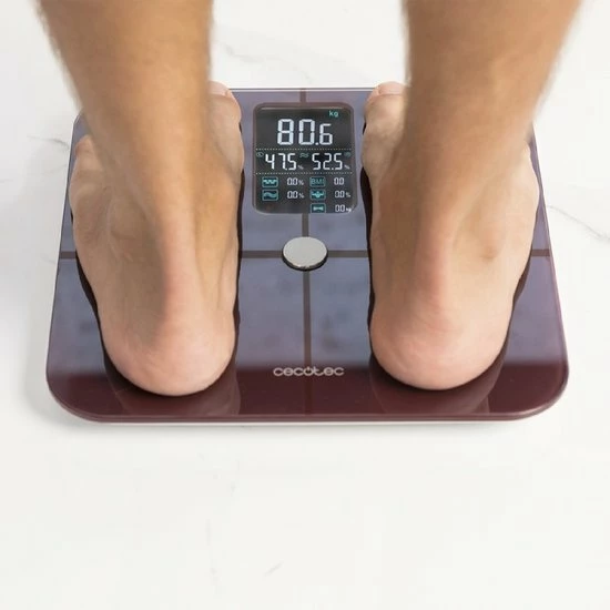Cecotec Badkamerweegschaal Surface Precision 10400 Smart Healthy Vision Garnet 4 Cecotec Badkamerweegschaal Surface Precision 10400 Smart Healthy Vision Garnet - Afbeelding 2