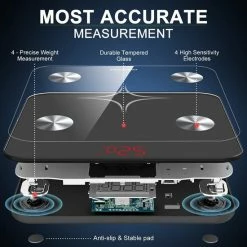 Kinsmart INSMART Digitale Personenweegschaal Met App, Bluetooth Weegschaal Voor Lichaamsvet, BMI, Gewicht, Pulsslag, Spiermassa, Water, Eiwitten, Skeletspieren, Botgewicht, BMR, Enz. 11 Kinsmart INSMART Digitale Personenweegschaal Met App, Bluetooth Weegschaal Voor Lichaamsvet, BMI, Gewicht, Pulsslag, Spiermassa, Water, Eiwitten, Skeletspieren, Botgewicht, BMR, Enz. -Silvergear Shop 550x550 258