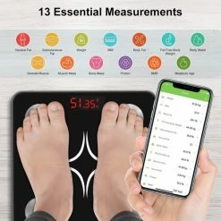 Kinsmart INSMART Digitale Personenweegschaal Met App, Bluetooth Weegschaal Voor Lichaamsvet, BMI, Gewicht, Pulsslag, Spiermassa, Water, Eiwitten, Skeletspieren, Botgewicht, BMR, Enz. 13 Kinsmart INSMART Digitale Personenweegschaal Met App, Bluetooth Weegschaal Voor Lichaamsvet, BMI, Gewicht, Pulsslag, Spiermassa, Water, Eiwitten, Skeletspieren, Botgewicht, BMR, Enz. -Silvergear Shop 550x550 260