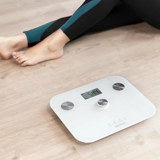 Cecotec Badkamerweegschaal Surface Precision EcoPower 10100 Full Healthy White 8 Cecotec Badkamerweegschaal Surface Precision EcoPower 10100 Full Healthy White - Afbeelding 6