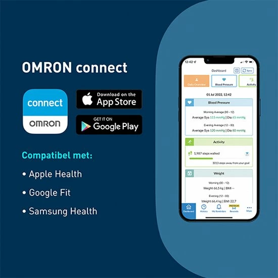 OMRON X7 Smart Bloeddrukmeter Bovenarm - Blood Pressure Monitor - Klinisch Gevalideerd - met Mobiele App - 22 tot 42 cm Manchet OMRON X7 Smart Bloeddrukmeter Bovenarm - Blood Pressure Monitor - Klinisch Gevalideerd - Met Mobiele App - 22 Tot 42 Cm Manchet -Silvergear Shop 550x550 33