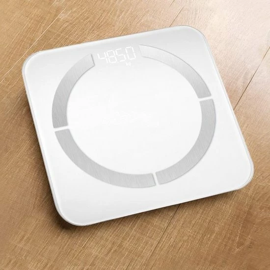 New Goods Company - Slimme Weegschaal met App - 12x Lichaamsanalyse o.a. Gewicht - Vetpercentage - BMI New Goods Company - Slimme Weegschaal Met App - 12x Lichaamsanalyse O.a. Gewicht - Vetpercentage - BMI -Silvergear Shop 550x550 332