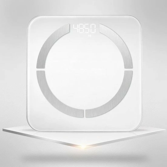 New Goods Company - Slimme Weegschaal met App - 12x Lichaamsanalyse o.a. Gewicht - Vetpercentage - BMI New Goods Company - Slimme Weegschaal Met App - 12x Lichaamsanalyse O.a. Gewicht - Vetpercentage - BMI -Silvergear Shop 550x550 333
