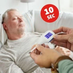 Fysic FT-08 - Thermometer Met Groot Verlicht Display - Koortsalarm - Wit -Silvergear Shop 550x550 343