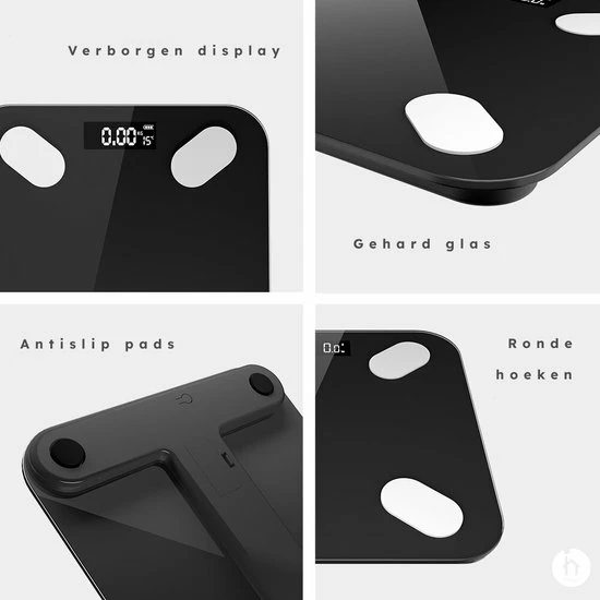 Thuys Lichaamsanalyse Weegschaal - Weegschaal - BMI Meter - Lichaamsanalyse Weegschaal - Digitale Gezondheidsmeter - Slimme Weegschaal Met App - Gezondheid & Innovatie 6 Thuys Lichaamsanalyse Weegschaal - Weegschaal - BMI Meter - Lichaamsanalyse Weegschaal - Digitale Gezondheidsmeter - Slimme Weegschaal Met App - Gezondheid & Innovatie - Afbeelding 4