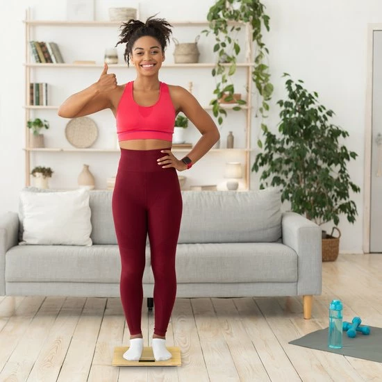 Relaxdays Personenweegschaal Digitaal - Tot 180 Kg - Smalle Bamboe Weegschaal - 100 Gram 6 Relaxdays Personenweegschaal Digitaal - Tot 180 Kg - Smalle Bamboe Weegschaal - 100 Gram - Afbeelding 4