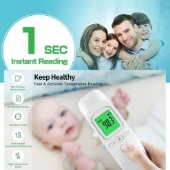 IBright Digitale Infrarood Thermometer Voorhoofd - Koortsthermometer - Contactloze Temperatuurmeter - 5 IBright Digitale Infrarood Thermometer Voorhoofd - Koortsthermometer - Contactloze Temperatuurmeter - -Silvergear Shop 550x550 397