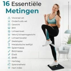 E.volve Premium Slimme Weegschaal - 16x Lichaamsanalyse O.a. Vetpercentage - Digitale Personenweegschaal Met App - Bluetooth - Inclusief Analyse App 16 E.volve Premium Slimme Weegschaal - 16x Lichaamsanalyse O.a. Vetpercentage - Digitale Personenweegschaal Met App - Bluetooth - Inclusief Analyse App -Silvergear Shop 550x550 40