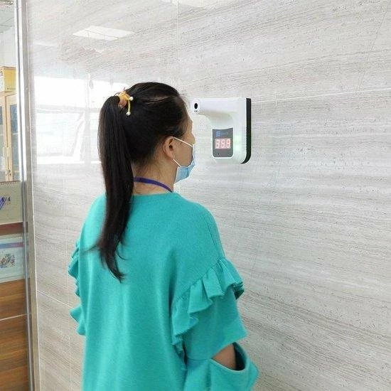 Infrarood afstand Thermometer met koortsalarm op statief of wandmontage K3X Infrarood Afstand Thermometer Met Koortsalarm Op Statief Of Wandmontage -Silvergear Shop 550x550 440