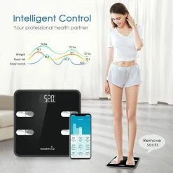 Easehold Bluetooth Personenweegschaal Met Volledige Lichaamsanalyse 12 Easehold Bluetooth Personenweegschaal Met Volledige Lichaamsanalyse -Silvergear Shop 550x550 445
