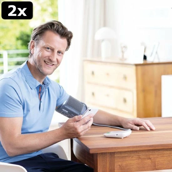 2x Medisana BU 570 Connect Bovenarm Bloeddrukmeter Wit 10 2x Medisana BU 570 Connect Bovenarm Bloeddrukmeter Wit - Afbeelding 8