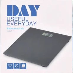 Day Useful Everyday DAY Personenweegschaal- Zwart- Max Belasting 180 Kg- Nauwkeurigheid 100 G -Silvergear Shop 550x557