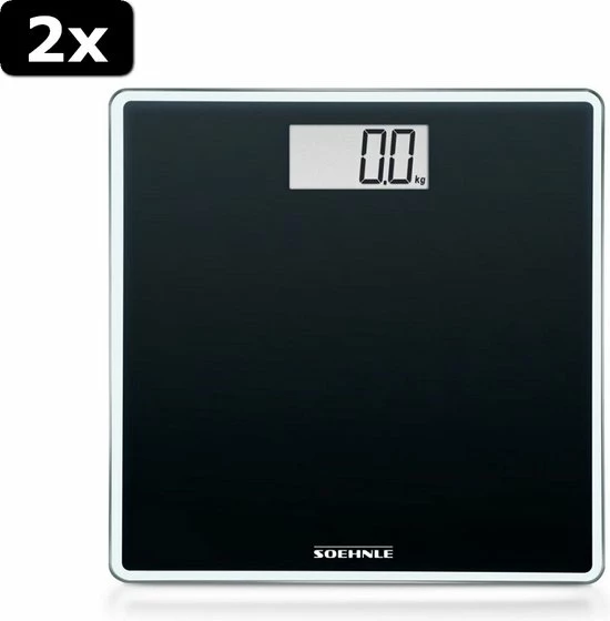 2x Soehnle Style Sense Compact 100 Digitale Personenweegschaal Zwart 2x Soehnle Style Sense Compact 100 Digitale Personenweegschaal Zwart -Silvergear Shop 550x560 8