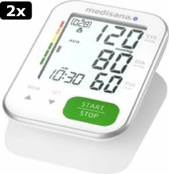 2x Medisana BU 570 Connect Bovenarm Bloeddrukmeter Wit 3 2x Medisana BU 570 Connect Bovenarm Bloeddrukmeter Wit