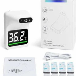 KVZ Care Contactloze Infrarood Thermometer - CE Gecertificeerd - Medische Voorhoofd Thermometer - LCD Display - Koortsmeter - Professionele Digitale Thermometer - Contactloos - Muur Thermometer - Ideaal Voor Thuis, Bedrijven, Kantoren En Restaurants! 10 KVZ Care Contactloze Infrarood Thermometer - CE Gecertificeerd - Medische Voorhoofd Thermometer - LCD Display - Koortsmeter - Professionele Digitale Thermometer - Contactloos - Muur Thermometer - Ideaal Voor Thuis, Bedrijven, Kantoren En Restaurants! -Silvergear Shop 550x569
